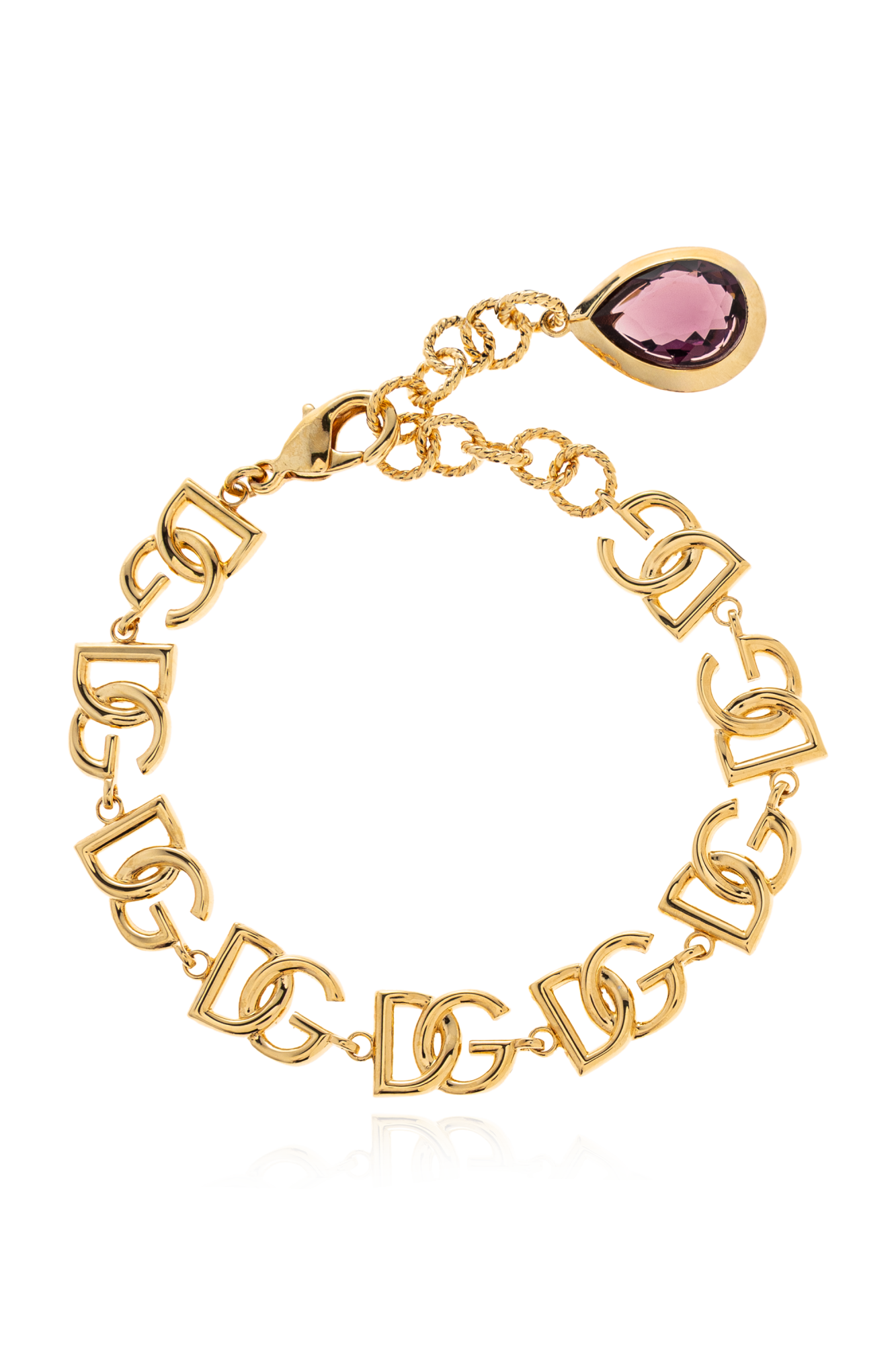 Gold Bracelet with shimmering crystals Dolce & Gabbana